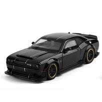 1/32 Scale Dodge Challenger SRT Hellcat Toy Car for Children Super Sport Model Diecast Vehicle Miniature Sound & Light Collection Gift juoda
