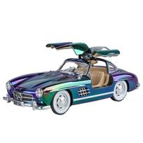 1/24 Scale Classic  Mercedes-Benz 300SL Electroplated Version Alloy Car Diecast Metal Model Collect Hobby Model Ornaments Gift for Boys violetinė