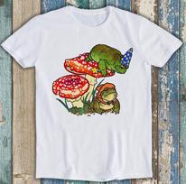 Frog Toad Fungi Witch Wizard Magic Mushroom Music Funny Gift Tee T Shirt M1706 S
