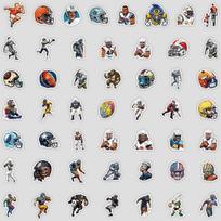 50 Regbio Sporto Grafiti Lipdukų Pasidaryk Pats Regbio Lipdukai Vandens Puodelio Rankinis Sąsiuvinio Vandeniui Atsparūs Dekoratyviniai Lipdukai