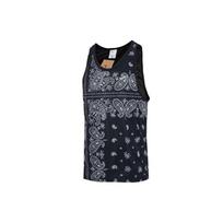 Nike Dri-FIT kvėpuojantis laisvalaikio berankovis topas su anakardžio gėlių raštu vyrams Juodas DH7372-010 S