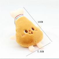 11CM Kūrybingas Duonos Pliušinis Žaislas Hamburgerio Krepšio Pakabukas Raktų Pakabukas Vištienos Kojelės Lėlė Iškamšos Maisto Pakabukas Kalėdų Dovanoms 0-10cm