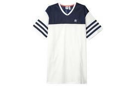 Adidas SS24 Short-Sleeved Dresses Women's White/Dark Indigo IS2348 XS balta