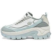 Skechers Hi-Ryze Honey Cake Shoes Cream Color Block Comfortable Versatile Wear Resistant Increased Height Low Top Dad Shoes Women sneaker 177234-GYBL 35