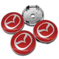 4pcs 60mm Car Wheel Center Cover Hub Cap Auto Decoration Accessories For Mazda 2 3 5 6 323 626 CX3 CX5 CX7 MX5 RX8 Atenza Axela