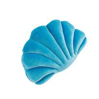 1Pcs Extraordinary Shell Shape Throw Pillow Comfortable Hug Friendly Soft Back Cushion for Sofa Lounge Room Car Interior Marine mėlyna