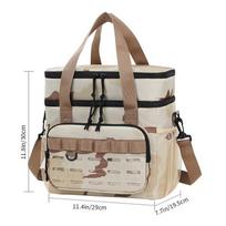 17L Insulated Cooler Bag Tactical Lunch Box For Men Expandable Work Camping Outdoor Picnic Heavy Duty Leakproof Thermal Bag ruda
