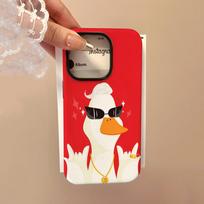 Duck Untitled Goose Game Phone Case For IPhone 16 15 14 13 12 11 Pro Max 16 Plus Glossy 2 In 1 Bumper Cover iPhone13ProMax