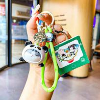 Adorable Cartoon Panda Keychain Silicone Cute Bag Charm For Women And Girls Panda