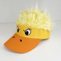 Soft Top Duckling Decorated Wig Cap Lightweight Duck Tongue Cap  Four Season Style A