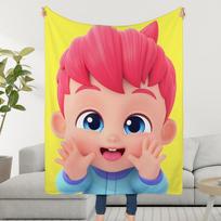 Antklodė Mielas Minkštas Šiltas Pūkuotas Mėtomas Super Vaikų Žaislai Lova B-BebefinnS-ES Sofa Animacinis Automobilis Lopšys 130x150cm red