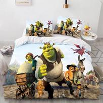 Monster Shreks 3D Printed Duvet Case Pillowcase Bedding Set Twin Full Queen King Size for Kids Bedroom 135x200cm
