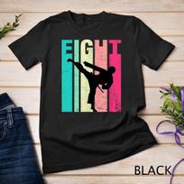 8th Birthday Retro Karate Taekwondo 8 Years Old Birthday Unisex T-Shirt Mens Womens Tees Top 2XL
