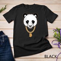 Funny Gangster Panda Bitcoin TShirt Cryptocurrency Tee Shirt Unisex T-Shirt Mens Womens Tees Top 3XL