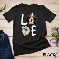Dogs 365 Love Cavalier King Charles Spaniel Dog Paw Rescue Unisex T-Shirt Mens Womens Tees Top 3XL