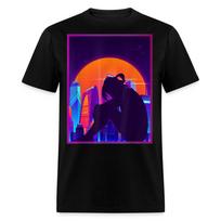 Sad Anime Emo Girl - Japanese Aesthetic Vaporwave Anime Otaku Sadness T-Shirt Mens Womens Tees Top M