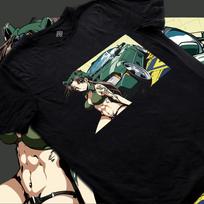 Anime Inspired Waifu Girl Manga Style Graphic T-Shirt Mens Womens Tees Top 3XL