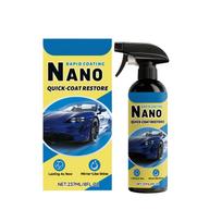 Nano Car Coating Spray 237ml Rapid Quick-Coat Restore Vehicle Protection and Shine Durable Hydrophobic Finish for Exterior Surfaces One Size