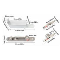 Soft Close Spring Door Pivot Hinges 360 Degree Rotating Heaven Earth Hinge Door Closer  Doors Shaft sidabras