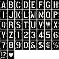 42pcs Letter Number Painting Templates DIY Spray Painting Hollow Wall Painting Stencil 3inch Scrapbook Making Craft Molds