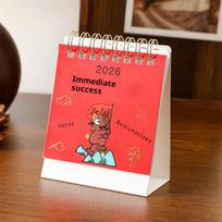 Portable Cute Pony 2026 Mini Calendars for Year of the Horse, Perfect for Desktop Decorations