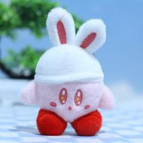Cute Kirby Dress-Up Bunny Keychain Plush Toy Doll Bag Charm Doll 12cm rožinė