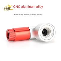 A69P-CO2 Bicycle Pump For Bicycle Aluminium Alloy Type Inflator Cycling Pump Head Mini Bike Pump Schrader Valve Compatible raudona