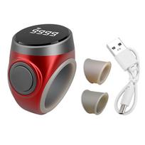 Smart Tasbih Tally Counter Digital Electronic Finger Ring Tally Counter 3 Level Size Adjustment raudona