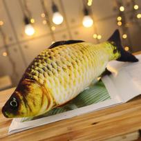 Realistic Carp Plush Toy Dried Fish with Catnip Anime Stuffed Pillow Interactive Cat Toy Playful Fun Essential Pet Accessory