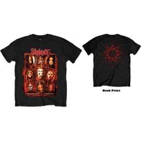 Slipknot Men's Rusty Face Short Sleeve T-Shirt, Black, Small L