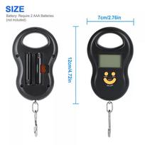 Electronic 50Kg 10g Hanging Scale LCD Kitchen Digital Scale BackLight Fishing Weights Pocket Scale Travel Luggage Scales·
