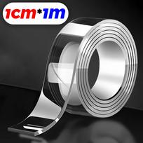 Nano Double Sided Tape Car Carpet Mat Fixing Reusable Washable Auto Dashboard Ornament Anti Slip Phone Mount Traceless Adhesive (as the picture,1 Roll)