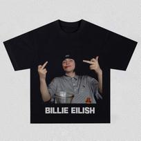 Billie Eilish Y2k Graphics Cotton TShirt 2026 New Oneck Short Sleeve Unisexs Womens Fashion Hiphop Tshirt Fan Gifts Summer S