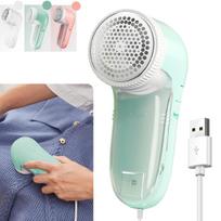 Plug-in Electric Lint Remover Corded Fabric Shaver USB Powered for Clothes Sofa Curtain žalia