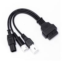 Motorcycle OBD2 Diagnostic Connector Cable For Yamaha 3pin 4pin For HONDA 6PIN  Diagnostic Fault Code Reader Extension Adaptor juoda