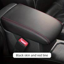 For Tiguan 2016-2023 Model Year Luxury PU Leather Armrest Box & Gear Shift Cover - Design, Precise Button Cutouts, Easy Installation, Enhanced Grip