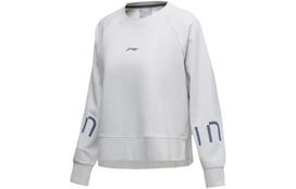 Li Ning Sweatshirts Women's Light Lime Crew Neck Moderate Regular AWDR034-3 XXL