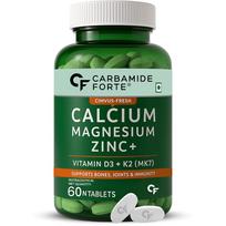 Carbamide Forte Veg Calcium And Vitamin D3 Tablets | Calcium Tablets for Women & Men | - 60 Tablets 60 Tablets