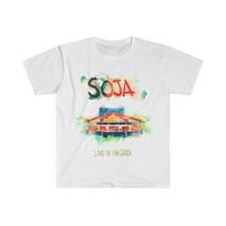 Soft Cotton T-Shirt Mens Womens Tees Top. Soja. Reggae music 2XL