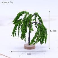 Lėlių namelis Mini medis fėja Sodo dekoracijos Miniatiūros Mikro peizažas Dervos amatai Bonsai figūrėlės Sodo dekoro priedai