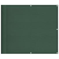 vidaXL Balkono pertvara, tamsiai žalia, 90x800cm, 100% poliesteris