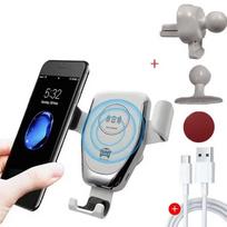 30W Belaidis automobilinis įkroviklis, tvirtinamas prie oro ventiliacijos grotelių, telefono laikiklis-stovas iPhone 15 14 13 12, Samsung, Xiaomi, indukcinis greitasis automobilinis įkrovimas