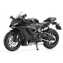 1/12 mastelio Yamaha YZFR1 lydinio lieto motociklo modelis žaislinė transporto priemonė kolekcijai garsas ir šviesa visureigis motociklas berniukų žaislai automobilis juoda