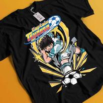 Captain Tsubasa T-Shirt Soccer Manga Tshirt Japanese Anime Football Unisex Tee L
