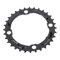 32T 104mm BCD Didelio stiprumo plieninė apvali priekinė žvaigždė Dviratininko dalis gray