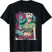 Bleach Neliel 3 with Splatter and Logo Anime T-Shirt S juoda