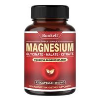 Magnio kompleksas 600 mg, 120 kapsulių - Be glitimo, Be GMO 120 Capsules