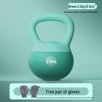 Colored Soft Kettlebells for Home Fitness 2.5-10 kg - Ideal for Women's Glute Lifting and Men's Squats.