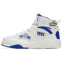 Anta Flame 3 Velcro High-Top Skate Shoes Men Skate Shoes White Blue 112248088-5 41