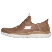 Skechers įsispiriami batai Patogūs universalūs žemi kasdieniai batai Moteriški sportbačiai Smėlio-rudos spalvos 150254-CML 35